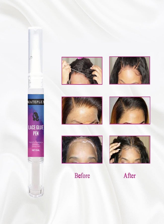 Mateplex Lace Wig Glue Pen Portable & Precise Lace Glue Pen for Invisible Hairline Extreme Hold & Waterproof & Non-Toxic（5 ml） - Image 5